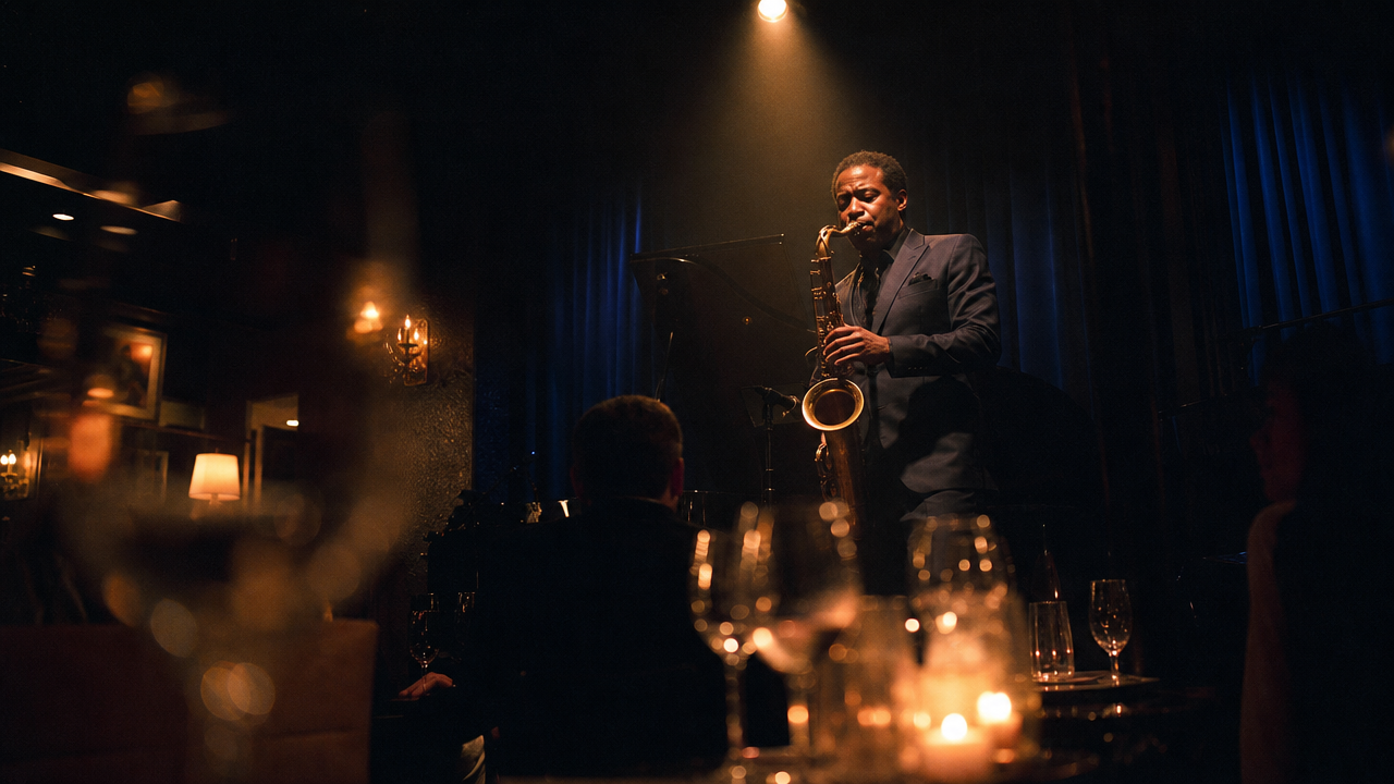 The nine-piece warming up